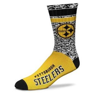 🆕 PITTSBURGH STEELERS RETRO DEUCE CREW SOCKS - MEN - NFL